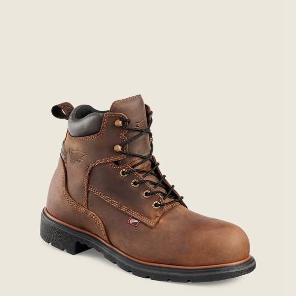 Red Wing Safety Boots Dynaforce® - 6-inch Toe - Brown - Mens XTS234897